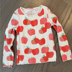 Next Red Apple Print Kids Long Sleeve Tee